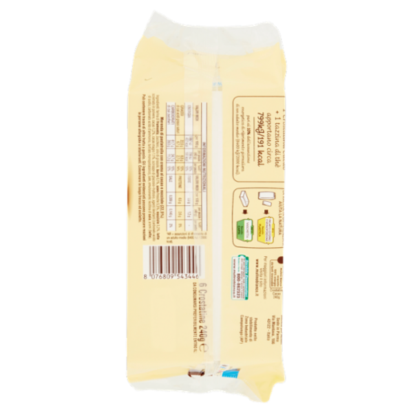 Mulino Bianco Crostatine Cacao Merenda Senza Additivi Conservanti 6 pezzi 240 g
