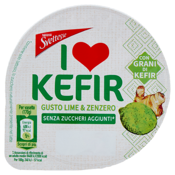 SVELTESSE I love Kefir Pot Lime-Zenzero 1x170g