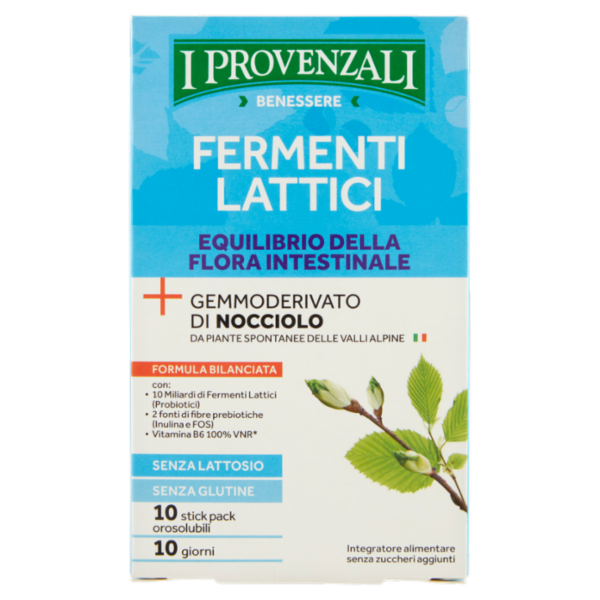 I Provenzali Benessere Fermenti Lattici Equilibrio della Flora Intestinale 10 stick pack 20 g