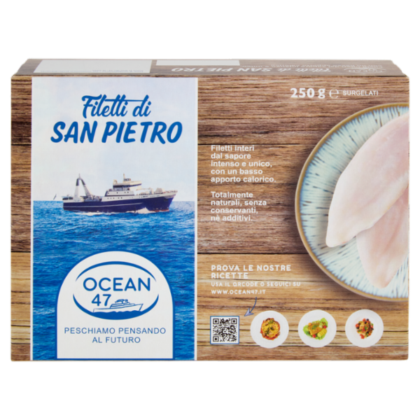 Ocean 47 Filetti di San Pietro Surgelati 250 g