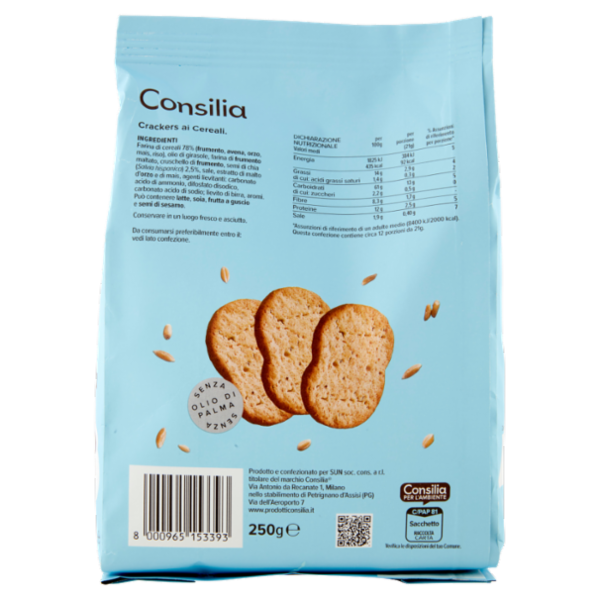Consilia Crackers ai 5 Cereali 250 g