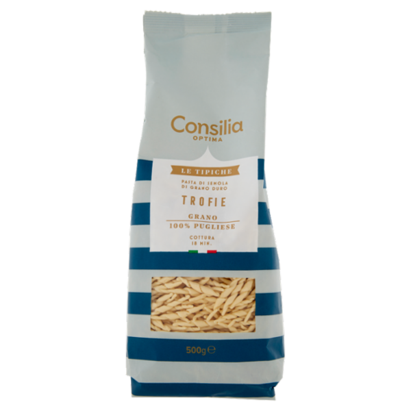 Consilia Optima Pasta Fresca di Semola Trofie 100% Puglia 500 g
