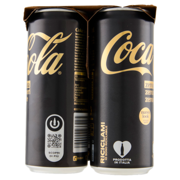 Coca-Cola Zero Caffeina Zero Zuccheri Can 6 X 33 cl