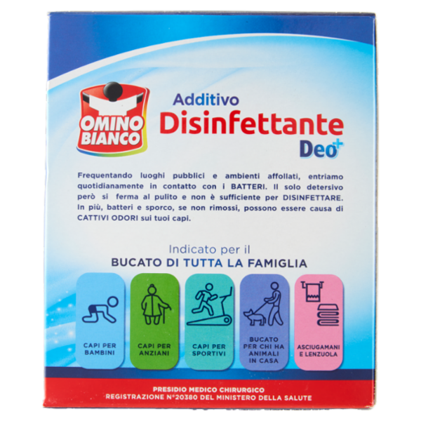 Omino Bianco Additivo Disinfettante Deo+ 450 g