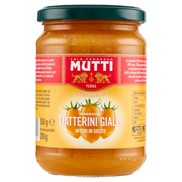Mutti Pomodori Datterini Gialli Interi in Succo 350 g