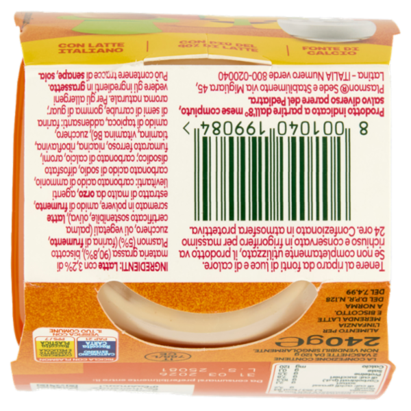 Plasmon la Merenda Latte e Biscotto 2 x 120 g