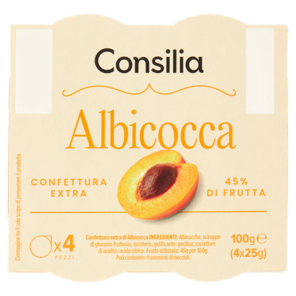 Consilia Confettura di Albicocche 4x25 g