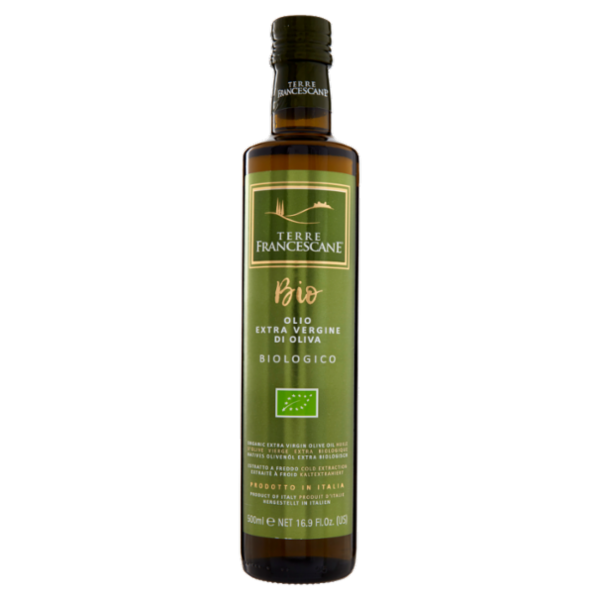 Terre Francescane Bio Olio Extra Vergine di Oliva Biologico 500 ml