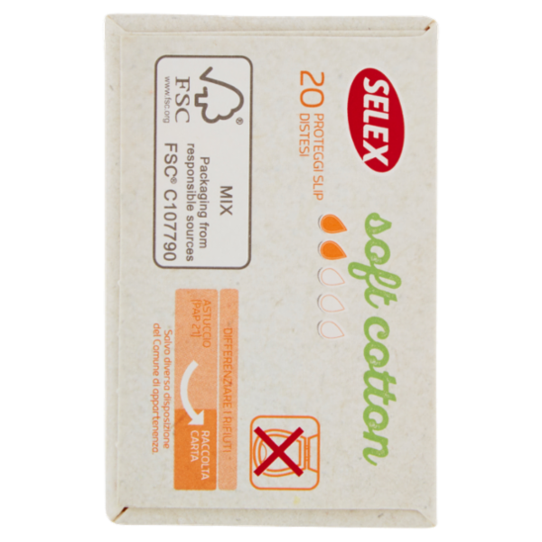 Selex Proteggi Slip in Cotone Biologico 20 pezzi