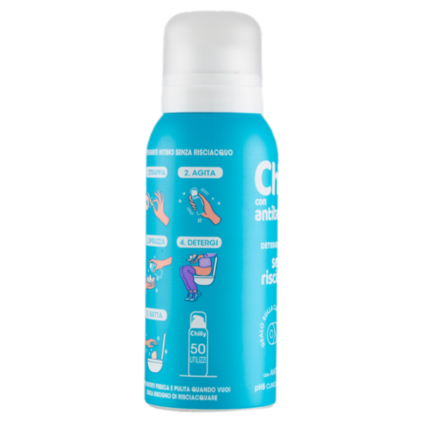 Chilly con antibatterico Detergente Intimo senza risciacquo 100 ml