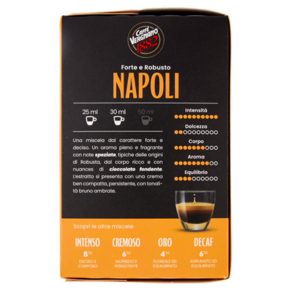 Caffè Vergnano 1882 Napoli Capsule Compatibili Nespresso* 10 x 5 g