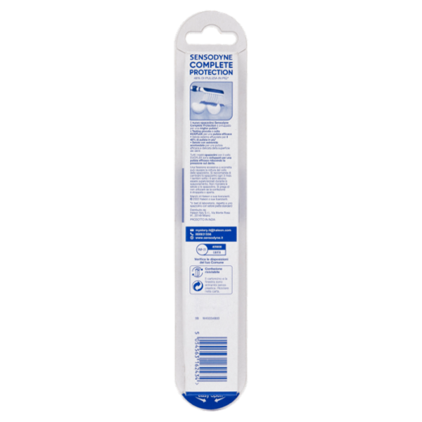 Sensodyne Spazzolino Complete Protection+ per Denti Sensibili, Testina Piccola, Soft