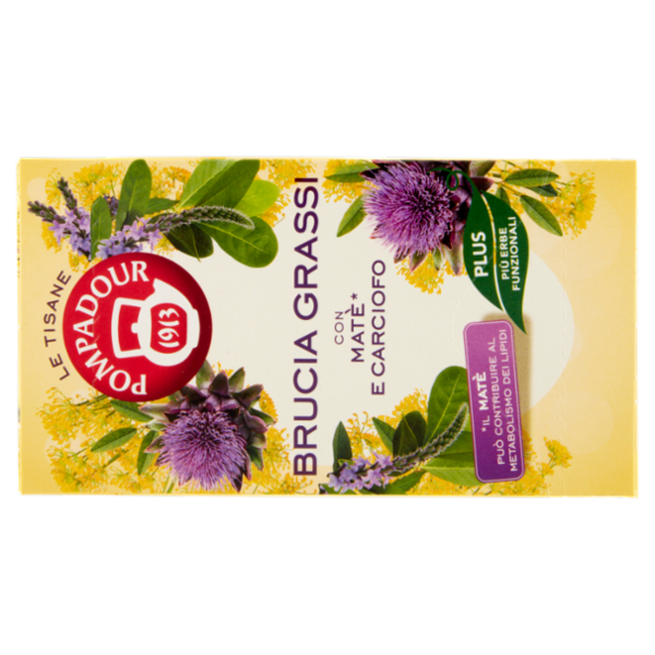 Pompadour Le Tisane Plus Brucia Grassi con Matè* e Carciofo 18 x 2,2 g