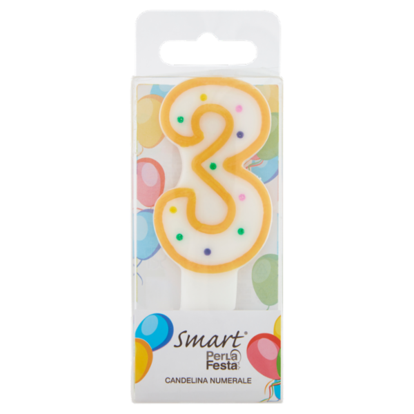 Smart PerLa Festa Candelina Numerale 3 1 pz