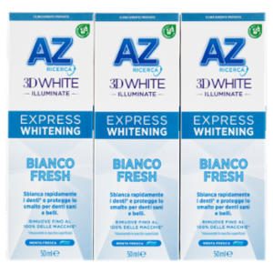 AZ Ricerca Dentifricio 3D White Illuminate Express Whitening Bianco Fresh 3 x 50 Ml