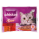 Whiskas Duo Cibo Umido Gatto Mix Gustoso in Gelatina Manzo & Pollame, Agnello & Anatra 4 x 85 g