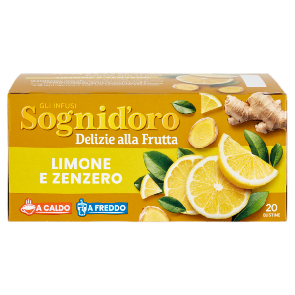 Sognid'oro gli Infusi Delizie alla Frutta Limone e Zenzero bustine 20 x 2 g