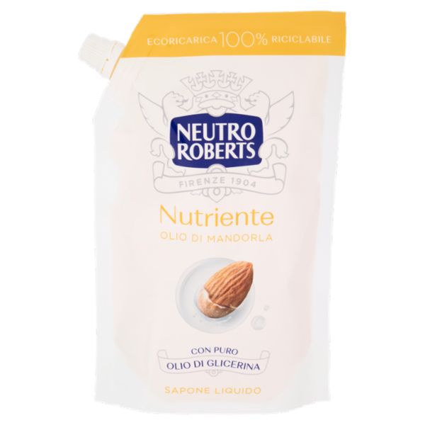 Neutro Roberts Nutriente Olio di Mandorla Sapone Liquido Ecoricarica 400 ml