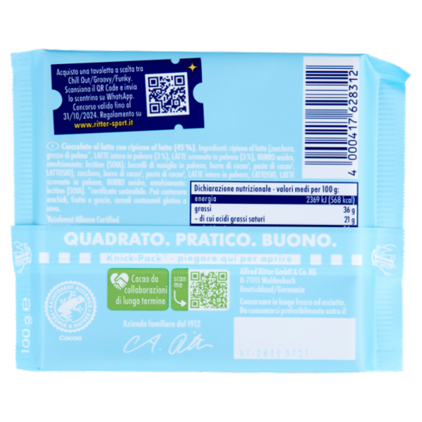 Ritter Sport Chill out Creamy Milk 100 g