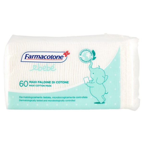 Farmacotone bebé Maxi Faldine di Cotone 60 pz