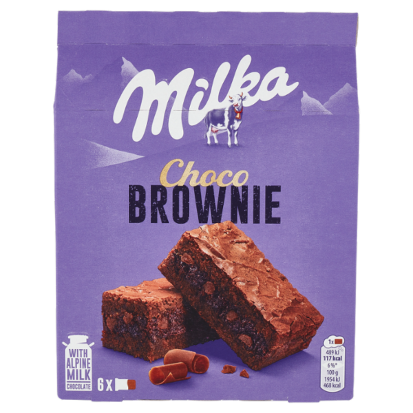 Milka Choco Brownie, merendina al cioccolato al latte - 6x25g