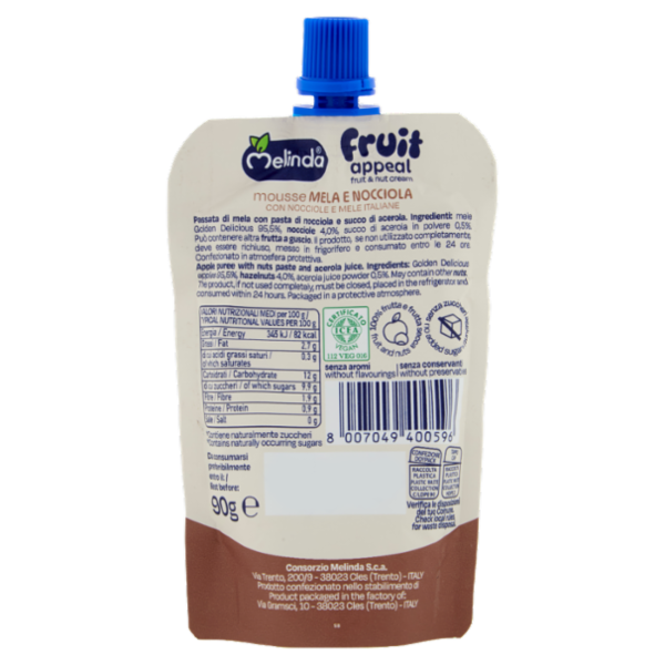 Melinda Fruit appeal fruit & nut cream Mela e Nocciola 90 g