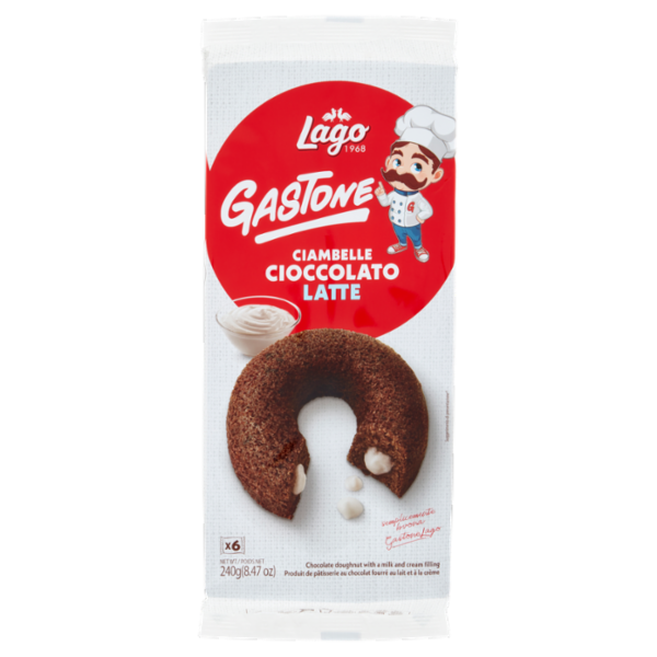 Lago Gastone Ciambelle Cioccolato Latte 6 x 40 g
