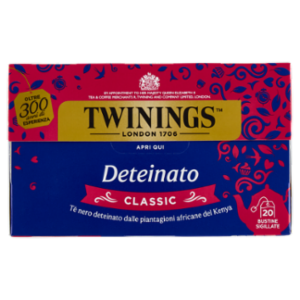 Twinings Deteinato Classic Tè Nero Deteinato 20 Filtri The 30 g