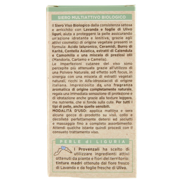 I Provenzali Bio Siero Viso Multiattivo Biologico Lavanda Ligure 30 mL