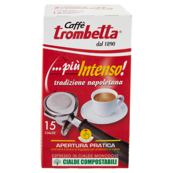 Caffè trombetta più Intenso! Espresso in Cialde Monodose 15 Cialde 105 g