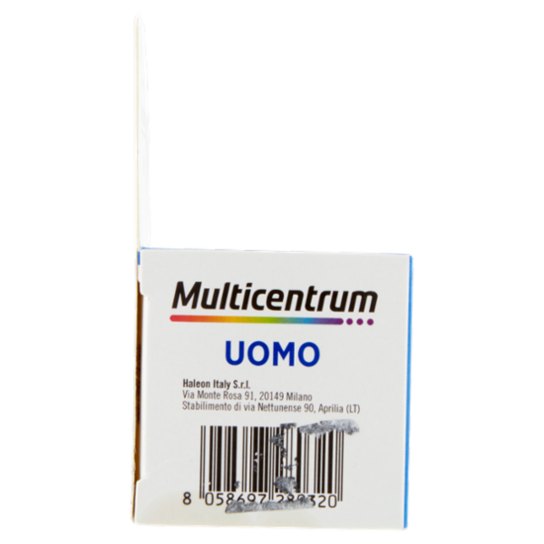 Multicentrum Uomo Vitamina B, D, Magnesio Integratore Multivitaminico Completo 30 cpr 39 g