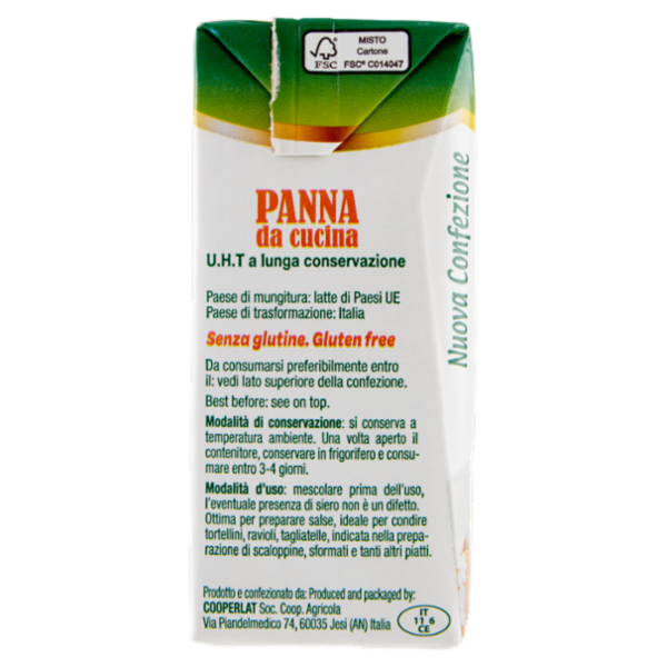 treValli Panna da cucina 200 ml