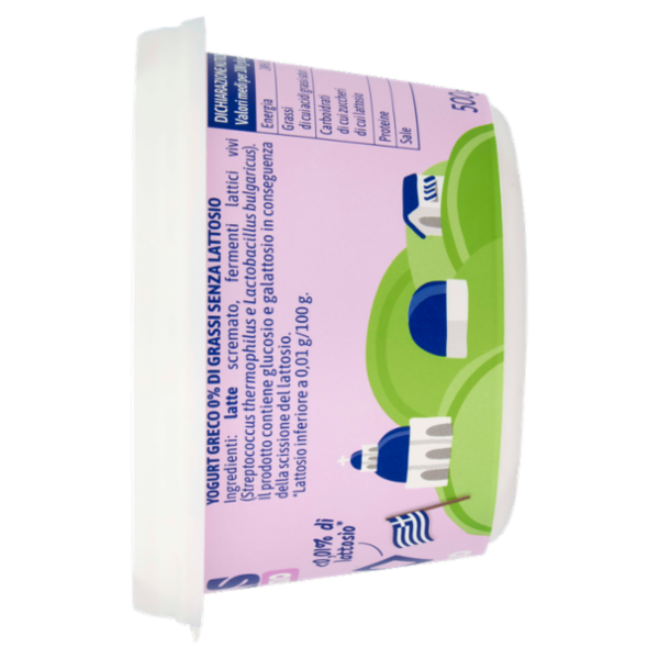 Kionas Senza Lattosio Yogurt Greco Bianco Magro 500 g