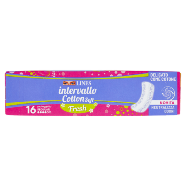 Lines intervallo Cotton Soft Fresh proteggislip Regular Disteso 16 pz
