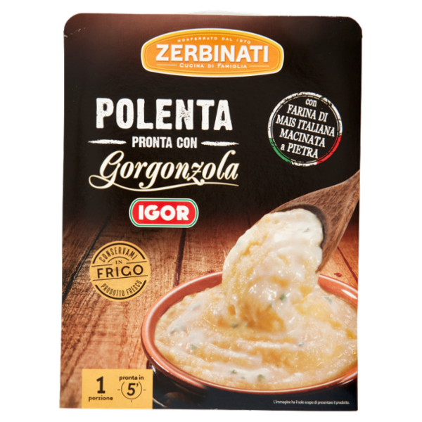 Zerbinati Polenta Pronta con Gorgonzola Igor 300 g