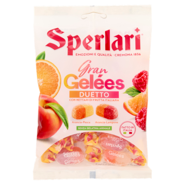 Sperlari Gran Gelées Duetto Arancia-Pesca, Arancia-Lampone 150 g