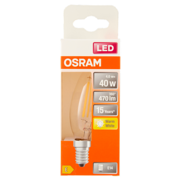 Osram Led Star Classic B Warm White 4.0 W E14