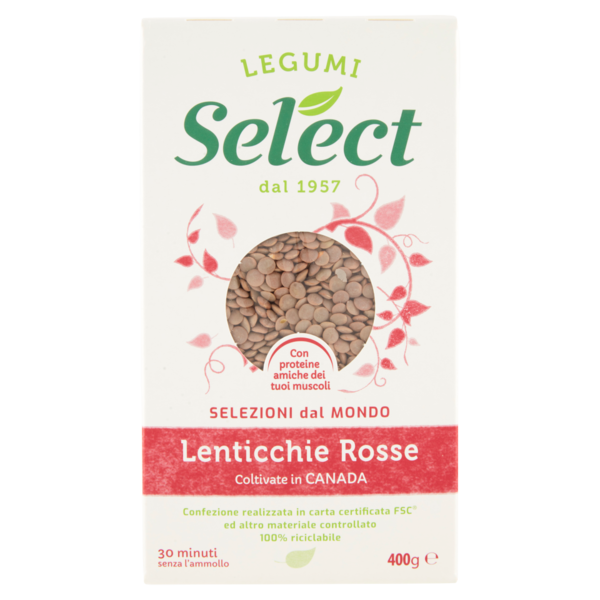 Select Selezioni dal Mondo Lenticchie Rosse 400 g