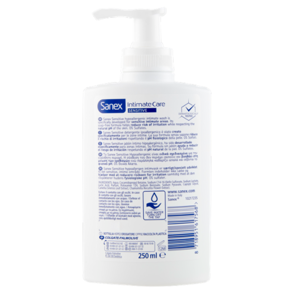 Sanex detergente intimo Intimate Care Sensitive 250 ml