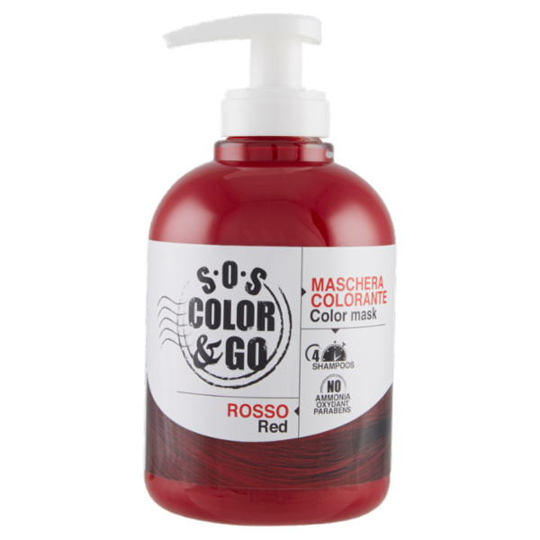 S.O.S. Color & Go Maschera Colorante Rosso 300ml