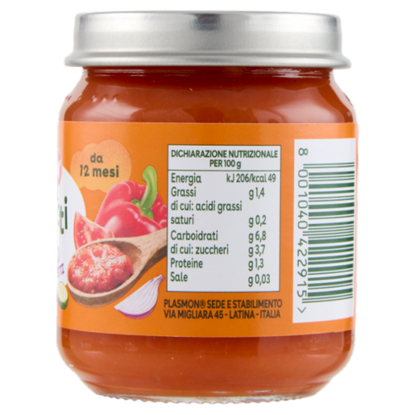 Plasmon i Sughetti l'Ortolano con Verdure a Pezzetti 120 g