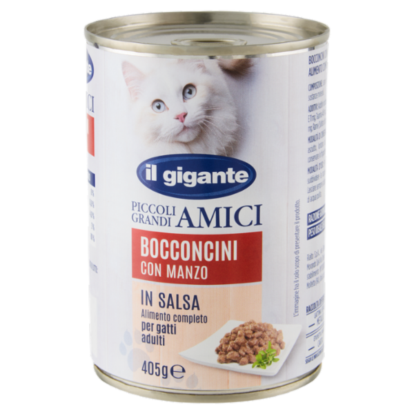 IL GIGANTE Piccoli Grandi Amici Bocconcini con Manzo in Salsa 405 g