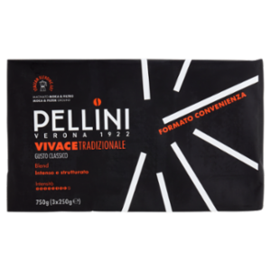 Pellini Vivace Tradizionale Gusto Classico Macinato Moka & Filtro 3 x 250 g