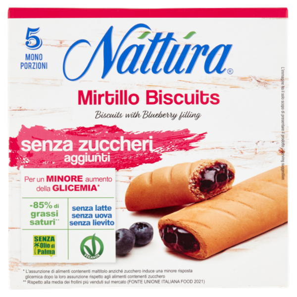 Náttúra Mirtillo Biscuits 5 x 25 g