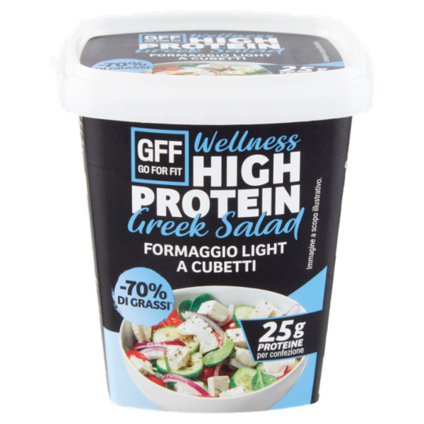 Go For Fit Wellness High Protein Greek Salad Formaggio Light a Cubetti 125 g