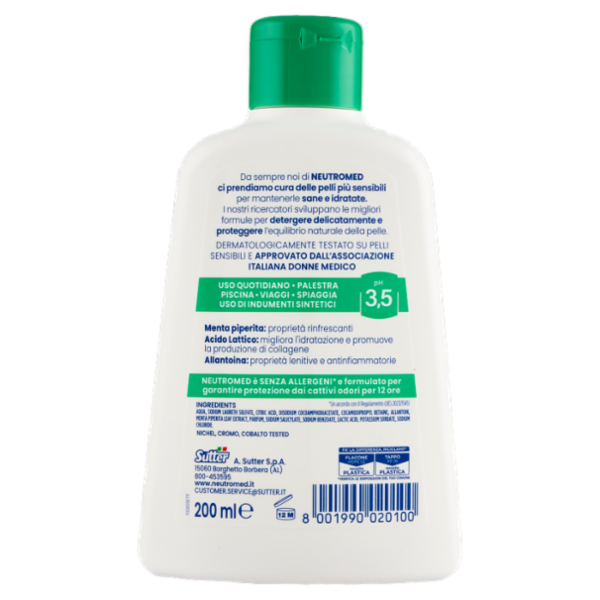 Neutromed freschezza pH 3,5 Detergente Intimo 200 ml