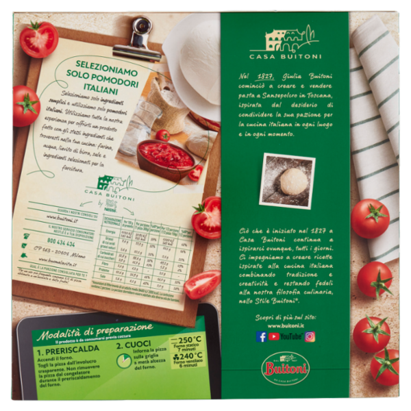 BUITONI Bella Napoli la Classica Margherita Pizza surgelata (2 pizze) 600g