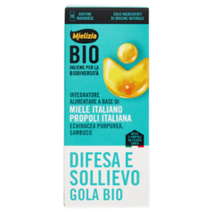 Mielizia Bio Difesa e Sollievo Gola Bio Integratore Alimentare 10 x 10 g