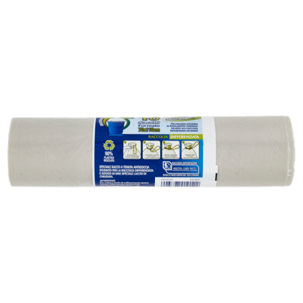 IL GIGANTE Sacco Rifiuti Condominio Formato 70x110cm Raccolta Differenziata Trasparenti 10 pz