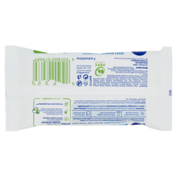 Nivea 3in1 Rinfrescanti Salviettine Struccanti Pelli Normali e Miste 7 pz